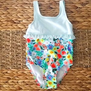 Toddler girl Floral Swimsuit One Piece